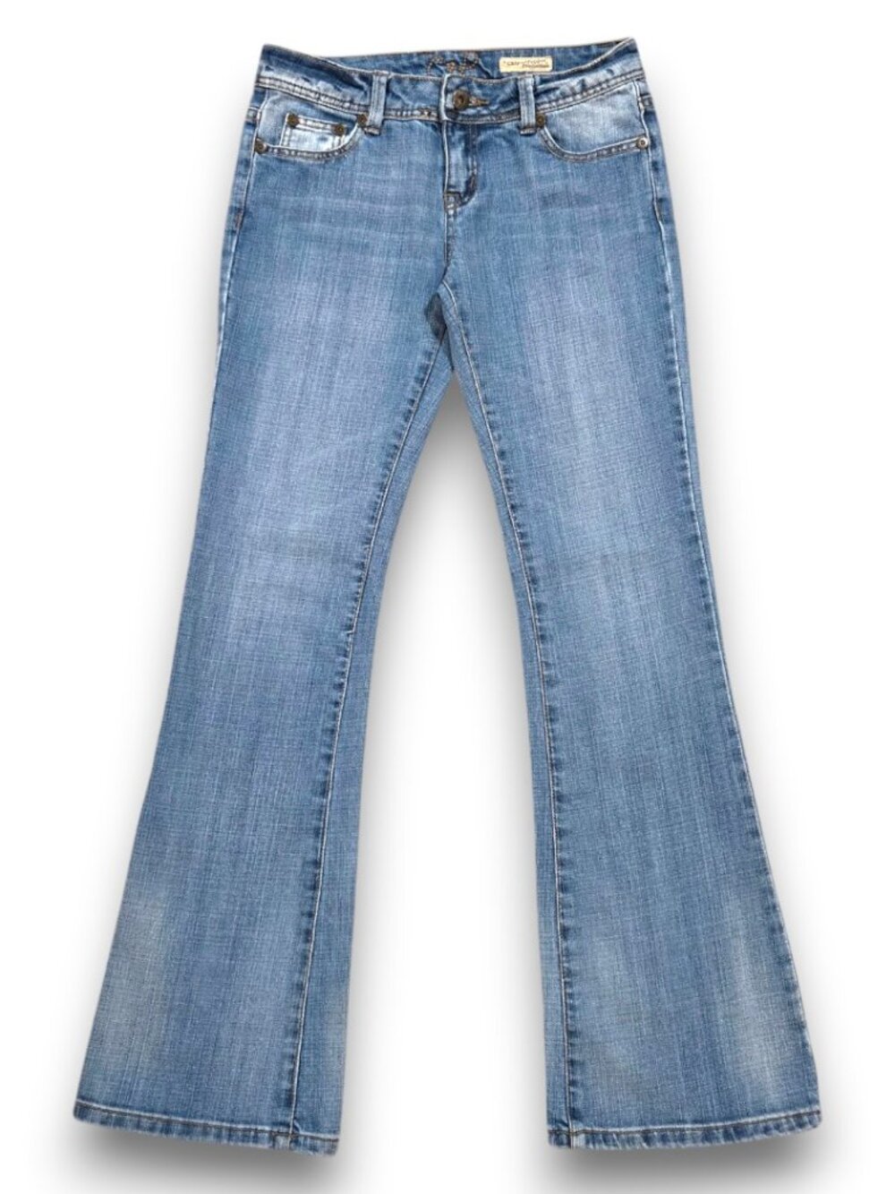 Chip & Pepper Jeans SIZE 5 Women-Junior Low Rise Flare  W28 L31 Y2K Medium Wash - Picture 4 of 16